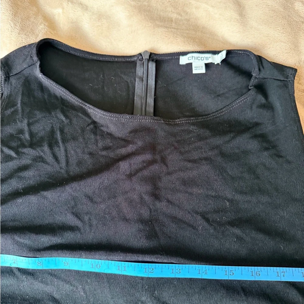 Chico's travelers collection Black jumpsuit size 4 20w Chico’s size;new - Picture 11 of 11